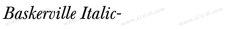 Baskerville Italic字体转换 Baskerville Italic字体转换